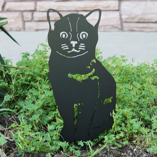 Burmese Corten steel dog silhouette, matte black finish – My Metal Rescue