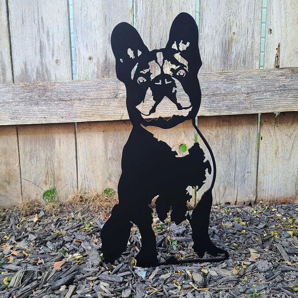 French Bulldog Metal Art Handmade Steel Décor – My Metal Rescue apparel