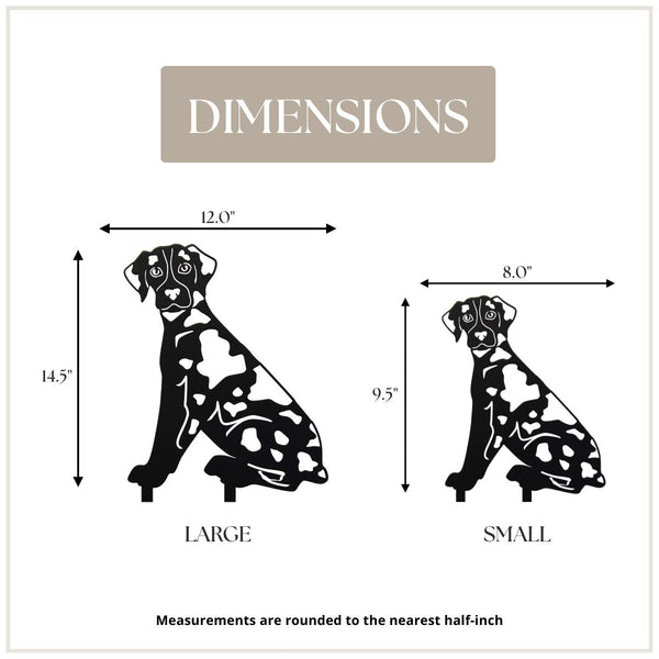 Catahoula Leopard Dog Corten steel dog silhouette, matte black finish – My Metal Rescue