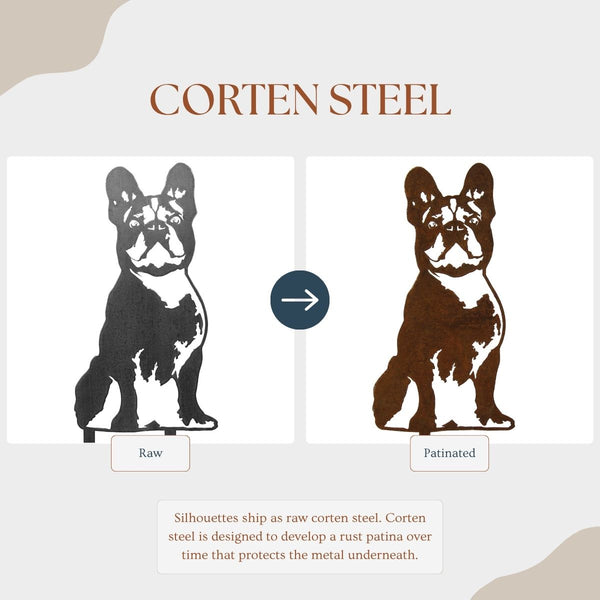 French Bulldog Metal Art Handmade Steel Décor – My Metal Rescue apparel
