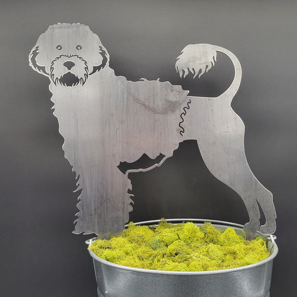 Portuguese Water Dog Corten steel dog silhouette – My Metal Rescue