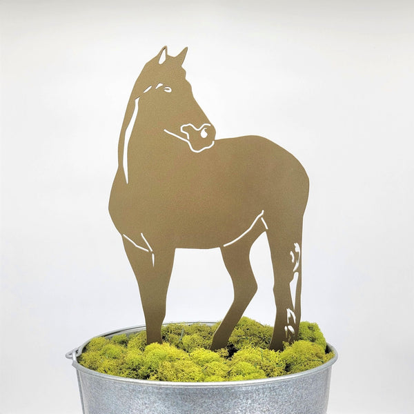 Horse Corten steel dog silhouette – My Metal Rescue