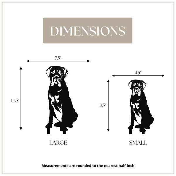Mastiff Corten steel dog silhouette, matte black finish – My Metal Rescue