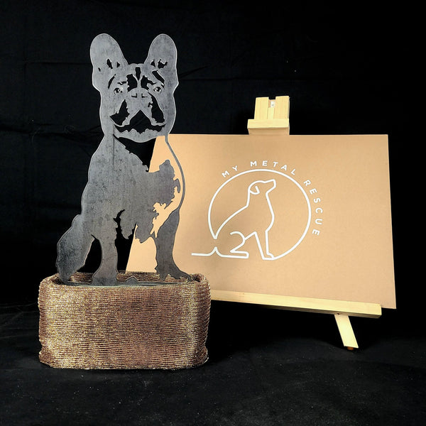 French Bulldog Metal Art Handmade Steel Décor – My Metal Rescue apparel
