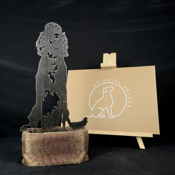 Irish Setter Corten steel dog silhouette – My Metal Rescue