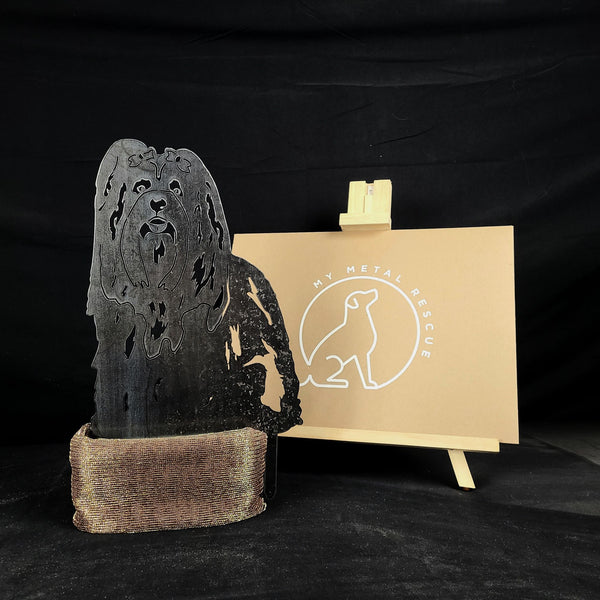 Lhasa Apso Corten steel dog silhouette – My Metal Rescue