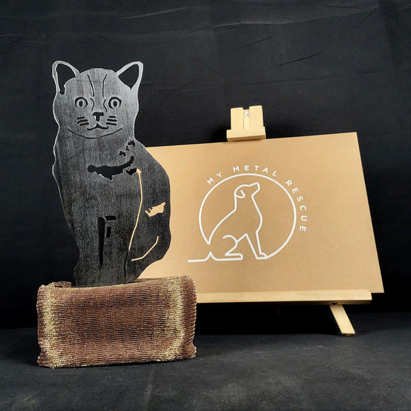 Burmese Corten steel dog silhouette – My Metal Rescue