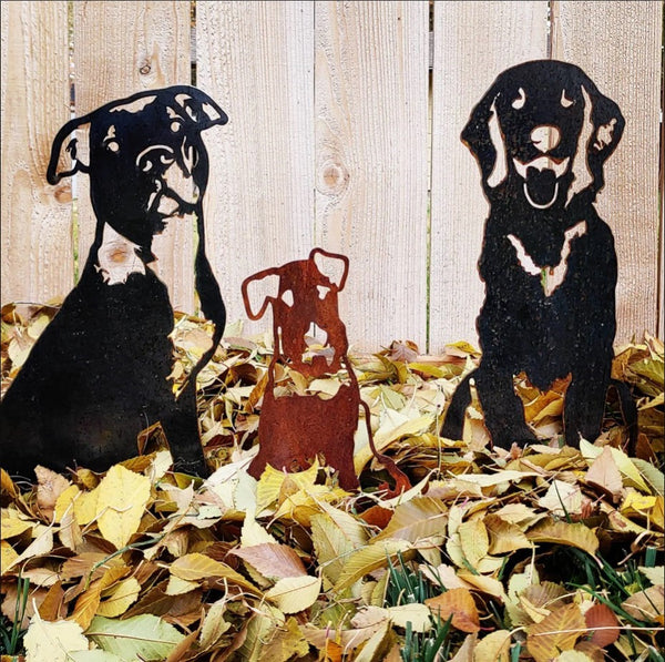 Airedale Terrier Corten steel dog silhouette – My Metal Rescue