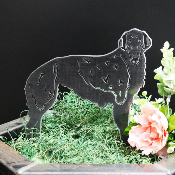 Borzoi Corten steel dog silhouette, raw polished steel finish – My Metal Rescue