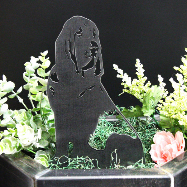 Bloodhound Corten steel dog silhouette, raw polished steel finish – My Metal Rescue