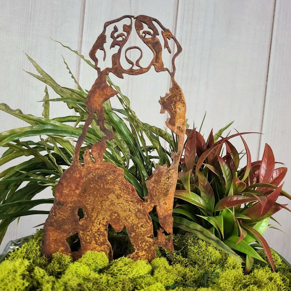 Swiss Mountain Dog Corten steel dog silhouette, rusted patina finish – My Metal Rescue