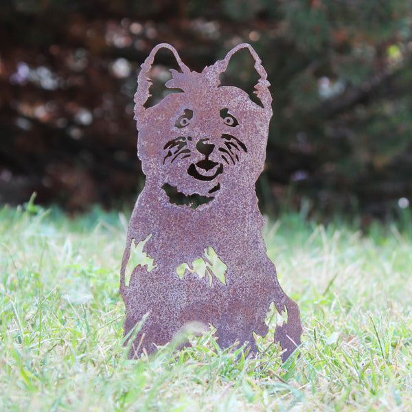 West Highland White Terrier Corten steel dog silhouette, rusted patina finish – My Metal Rescue