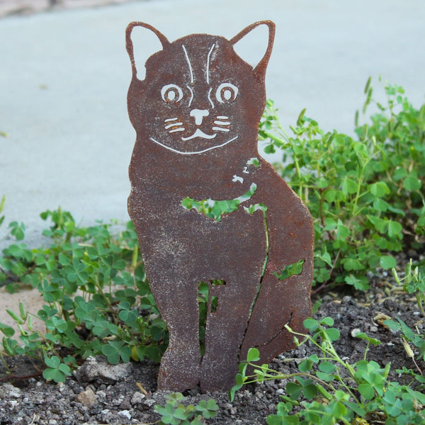 Burmese Corten steel dog silhouette, rusted patina finish – My Metal Rescue