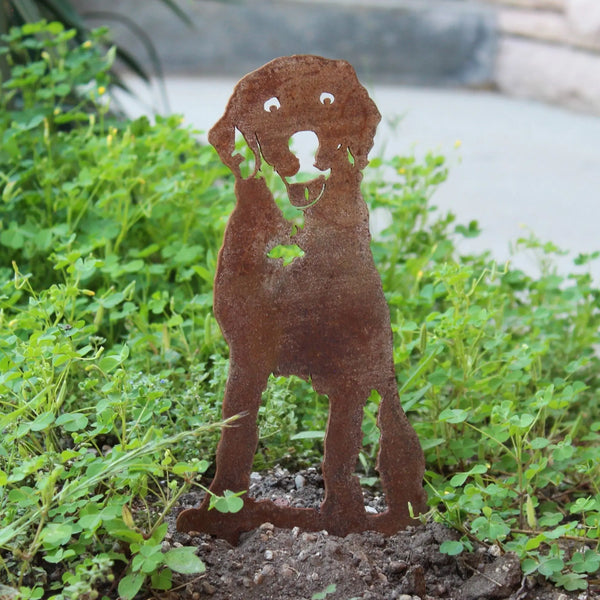 Labrador Retriever Metal Art Handcrafted Dog Décor Corten steel dog silhouette, rusted patina finish – My Metal Rescue