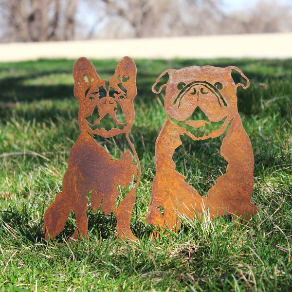 French Bulldog Metal Art Handmade Steel Décor – My Metal Rescue apparel