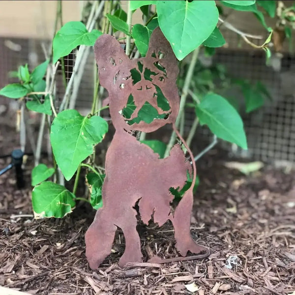 French Bulldog Metal Art Handmade Steel Décor – My Metal Rescue apparel