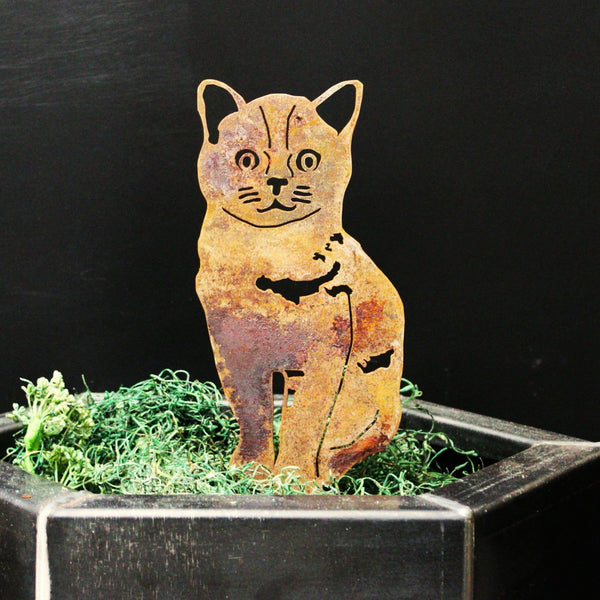 Burmese Corten steel dog silhouette, rusted patina finish – My Metal Rescue