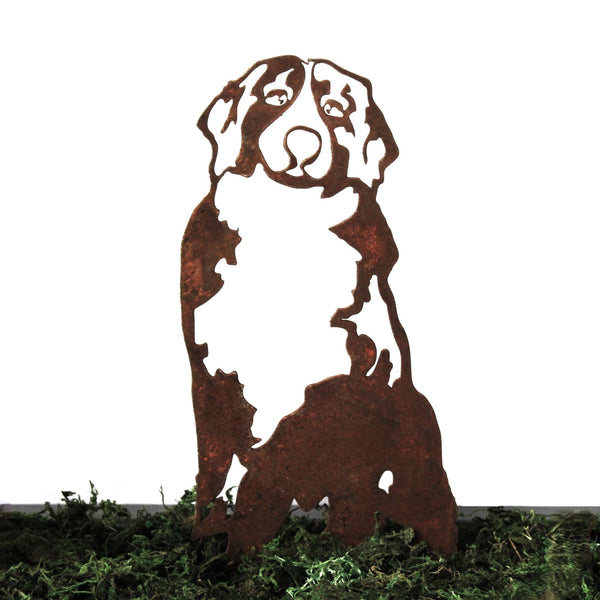 Swiss Mountain Dog Corten steel dog silhouette, rusted patina finish – My Metal Rescue