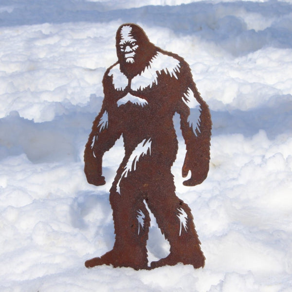 Sasquatch Corten steel dog silhouette, rusted patina finish – My Metal Rescue
