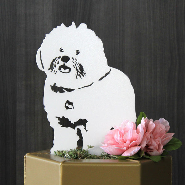 Bichon Frise Corten steel dog silhouette – My Metal Rescue