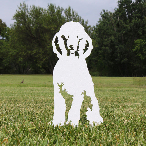 Poodle Corten steel dog silhouette – My Metal Rescue