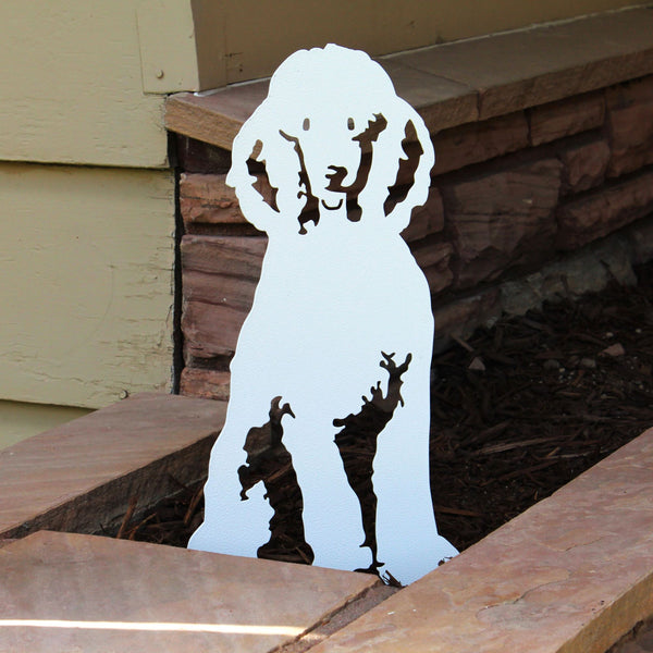 Poodle Corten steel dog silhouette – My Metal Rescue