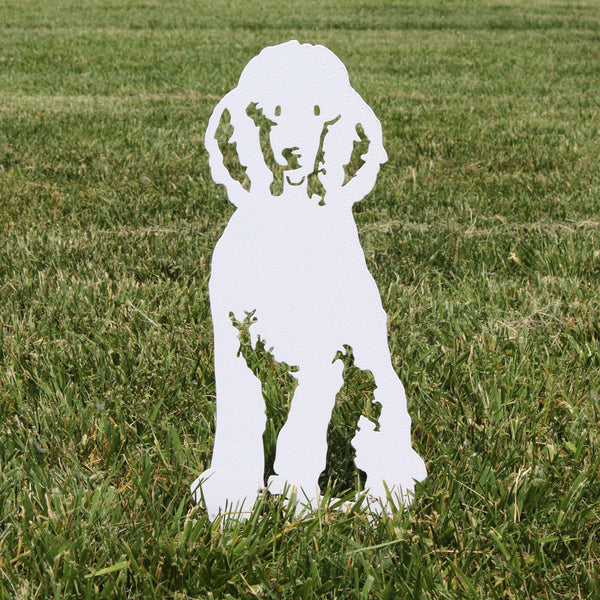 Poodle Corten steel dog silhouette – My Metal Rescue