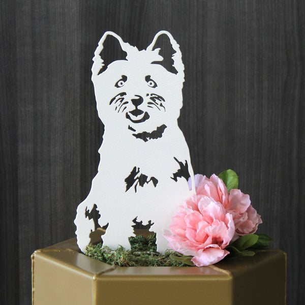 West Highland White Terrier Corten steel dog silhouette – My Metal Rescue