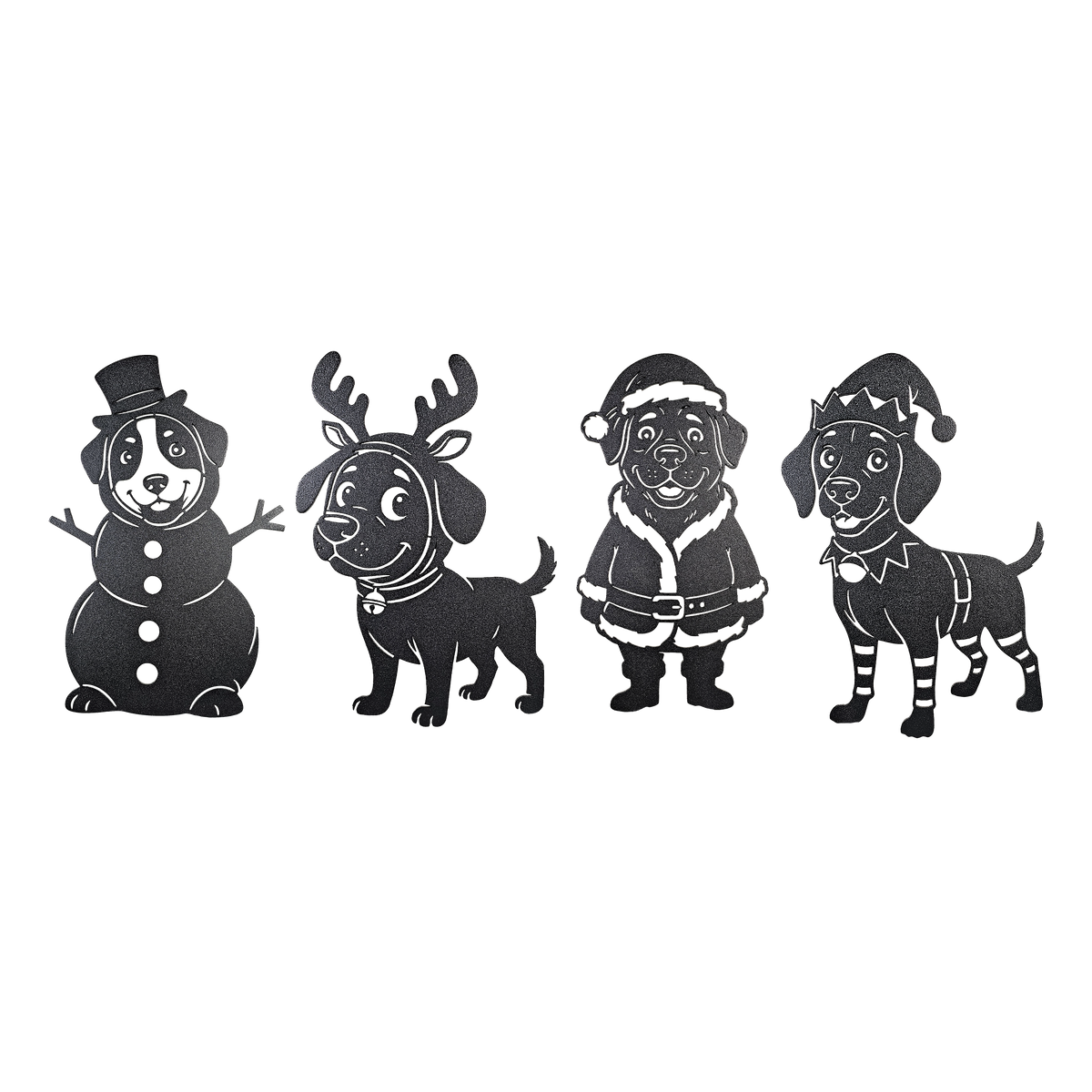Christmas Dog Collection – Complete 4-Piece Set