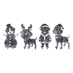 Christmas Dog Collection – Complete 4-Piece Set